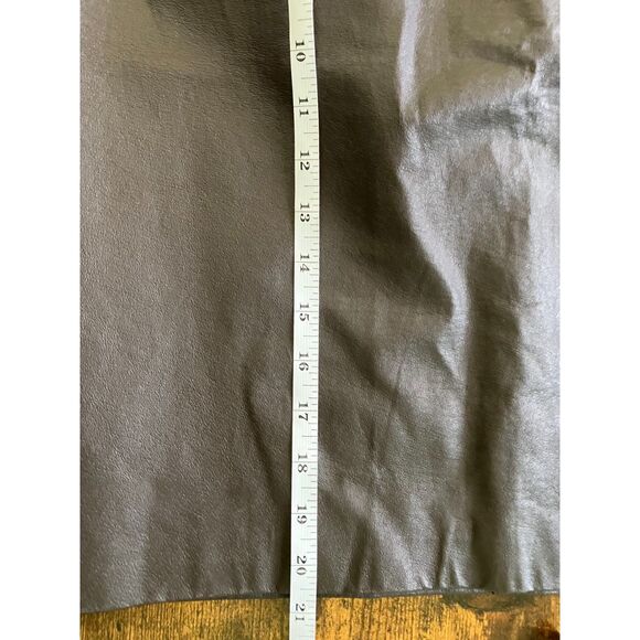 Bagatelle brown leather pencil mini skirt - Picture 8 of 10